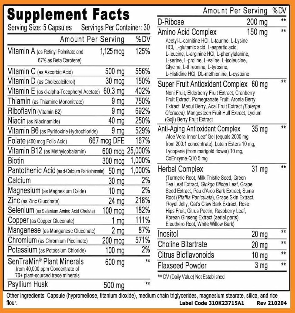 Immuno 150™ – 70 Plant Minerals + 80 Nutrients | 150 Vegetable Capsules